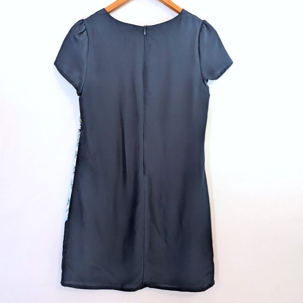La Chapelle Sport | Short Sleeve Shift Dress Navy Floral | Size FR 38 (US 6) - Picture 7 of 12